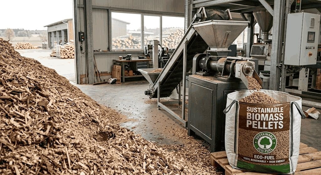 Biomass Pellets - Agricultural crop residue processing