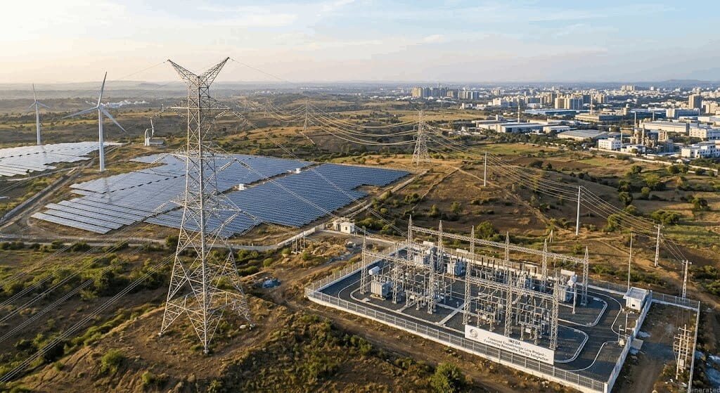 Transmission Line - High voltage transmission towers