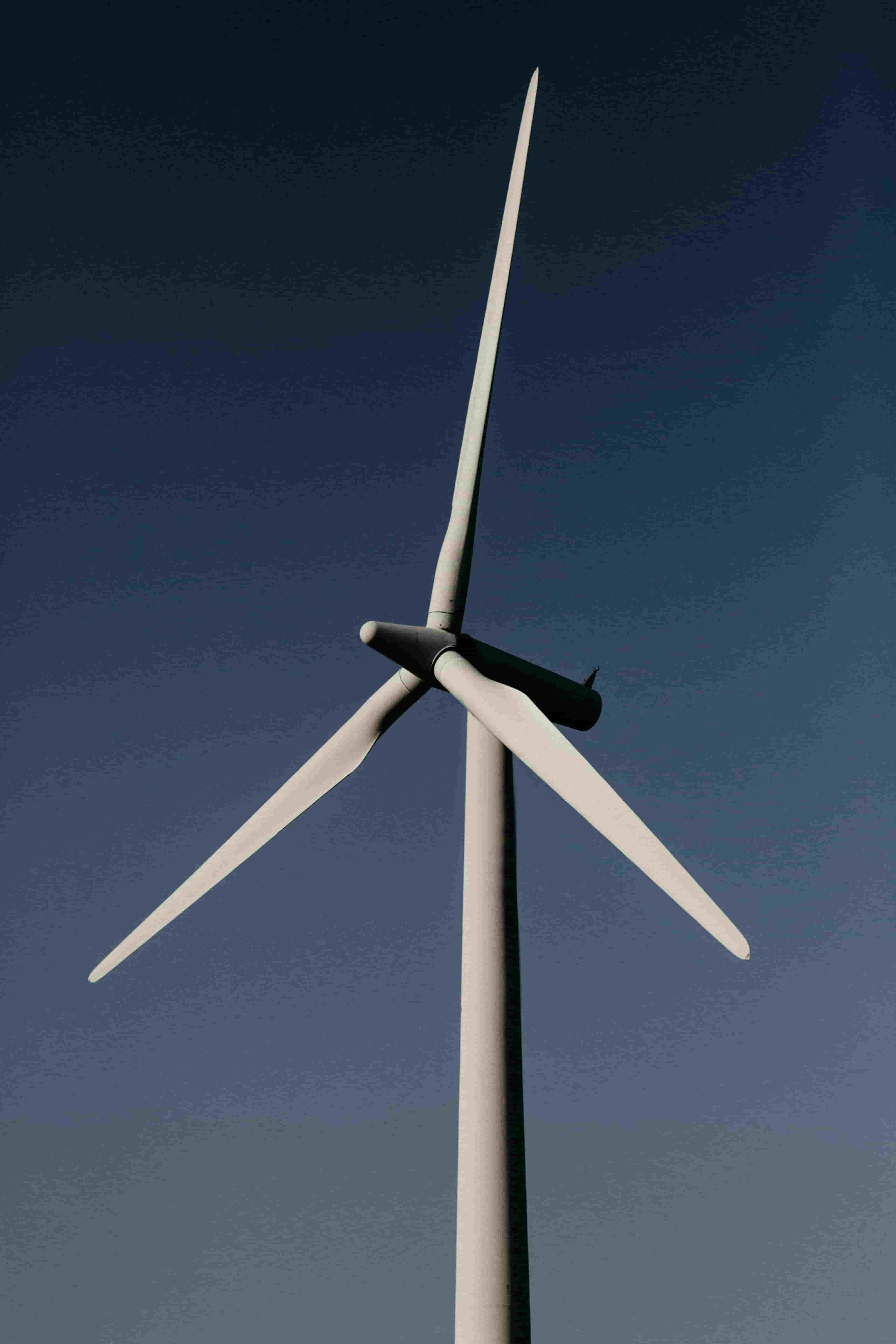 Wind Energy - Wind turbines on a hillside